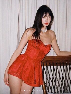 Nana Jacqueline Airina Dress, Red